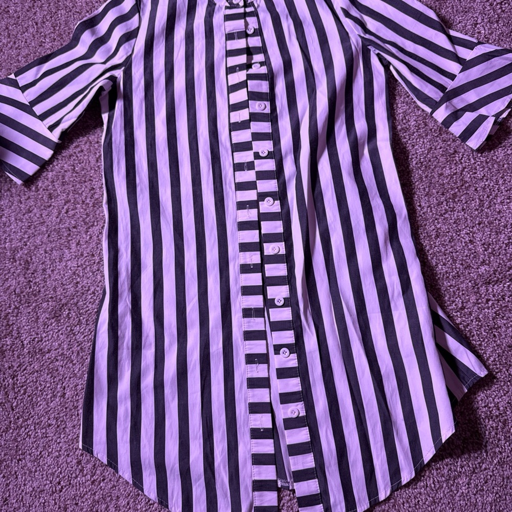 MISSLOOK Monochrome Striped Shirt